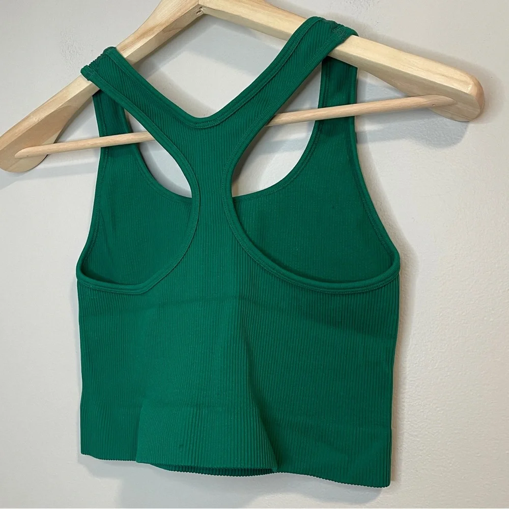 Savage X Fenty Forest Green Ribbed Sports Bra & Legging Set